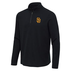 San Diego Padres Antigua Sync Tri-Blend Quarter-Zip Pullover - MLB Pullover