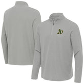Athletics Antigua Sync Tri-Blend Quarter-Zip Pullover - MLB Pullover