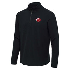 Cincinnati Reds Antigua Sync Tri-Blend Quarter-Zip Pullover - MLB Pullover