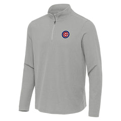 Chicago Cubs Antigua Sync Tri-Blend Quarter-Zip Pullover - MLB Pullover
