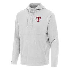 Texas Rangers Antigua Connected Quarter-Zip Pullover Hoodie - MLB Hoodies
