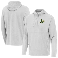 Athletics Antigua Connected Quarter-Zip Pullover Hoodie - MLB Hoodies