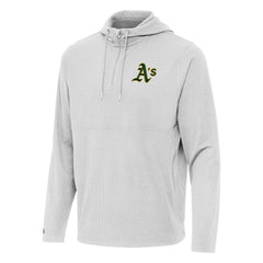 Athletics Antigua Connected Quarter-Zip Pullover Hoodie - MLB Hoodies