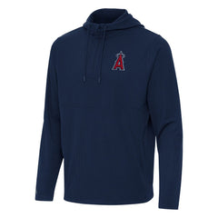 Los Angeles Angels Antigua Connected Quarter-Zip Pullover Hoodie - MLB Hoodies