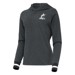 Miami Marlins Antigua Women's Trek Pullover Hoodie - MLB Hoodies