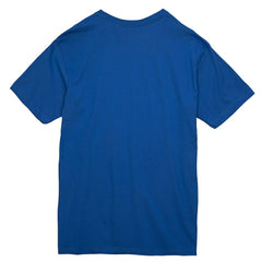 Royal New York Knicks Striped Logo Lockup Premium T-Shirt | NBA