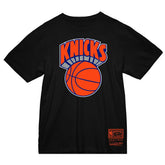 Black New York Knicks Hardwood Classics Vintage Logo T-Shirt | NBA