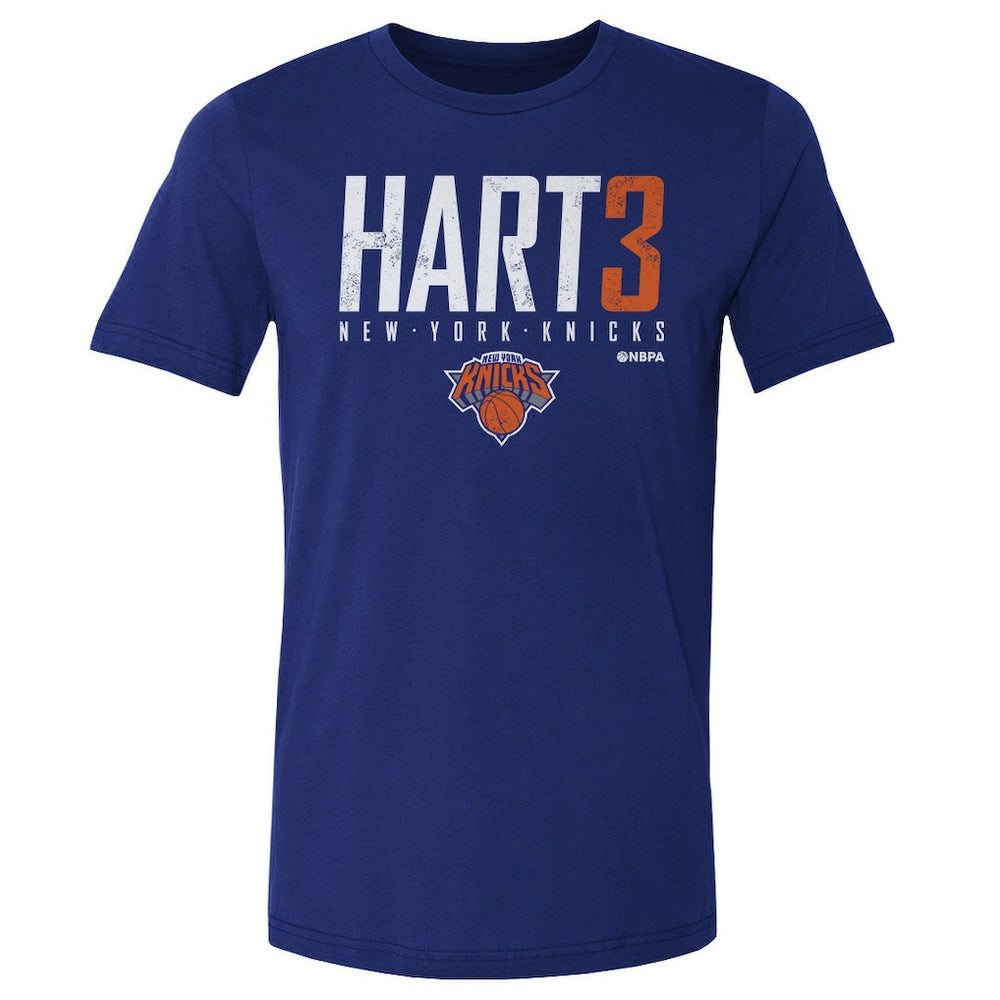 Royal Josh Hart New York Knicks 500 Level Elite Player T-Shirt | NBA