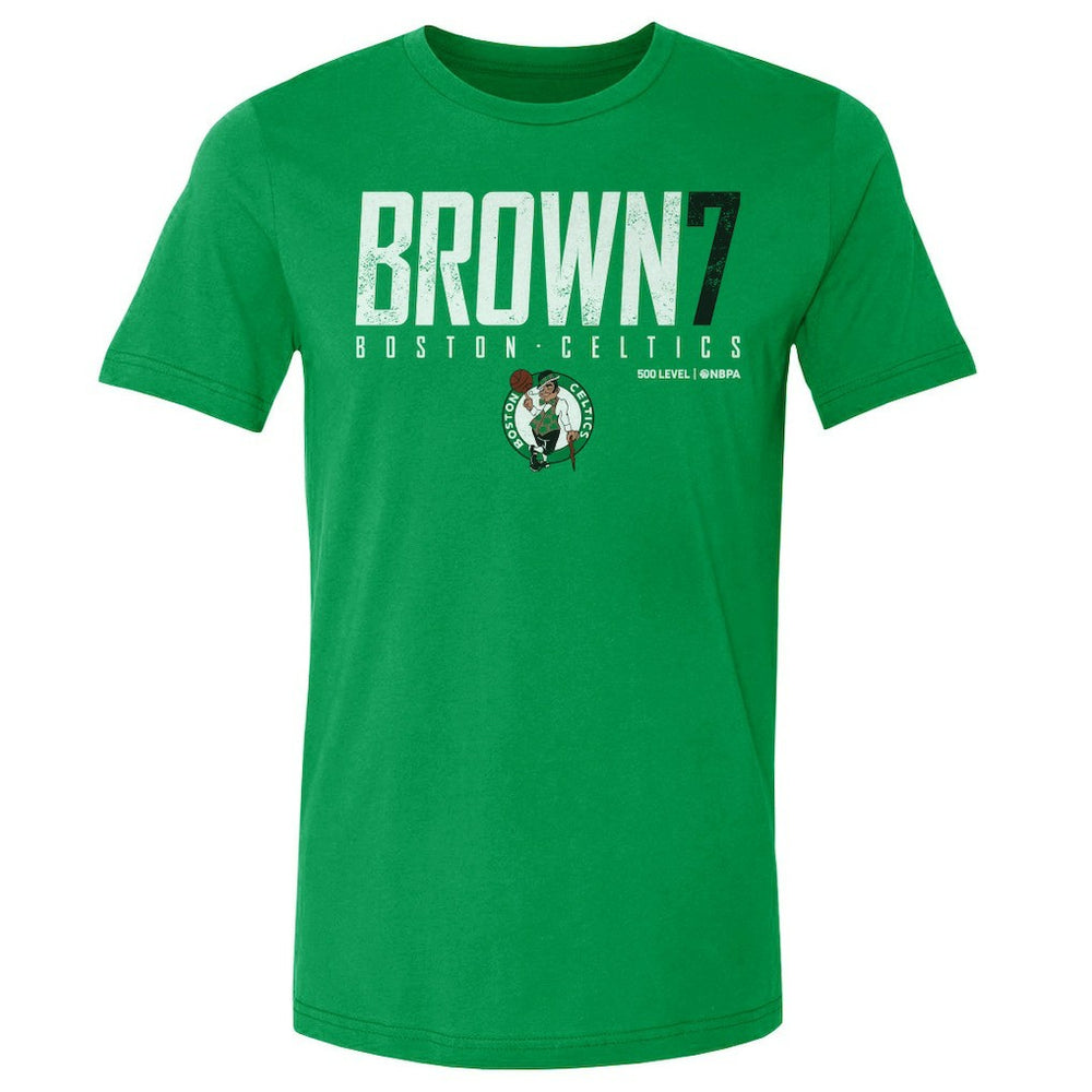 Kelly Green Jaylen Brown Boston Celtics 500 Level Elite Player T-Shirt | NBA