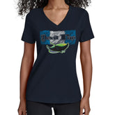 Tampa Bay Rays Starter Women's Team Color Shading V-Neck T-Shirt - MLB T-shirts