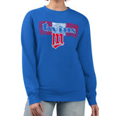 Minnesota Twins Starter Women's Team Color Shading Fleece Pullover Sweatshirt - MLB Pullover