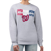 Washington Nationals Starter Women's Team Color Shading Fleece Pullover Sweatshirt - MLB Pullover