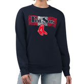 Boston Red Sox Starter Women's Team Color Shading Fleece Pullover Sweatshirt - MLB Pullover