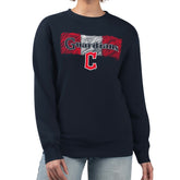 Cleveland Guardians Starter Women's Team Color Shading Fleece Pullover Sweatshirt - MLB Pullover