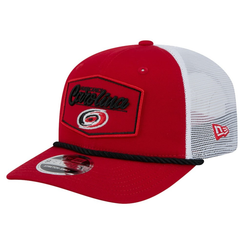 Carolina Hurricanes New Era Team Patch Basic 9SEVENTY Adjustable Trucker Hat - NHL Hats