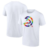 White Atlanta Hawks Team Logo Pride T-Shirt | NBA