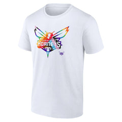 White Charlotte Hornets Team Logo Pride T-Shirt | NBA
