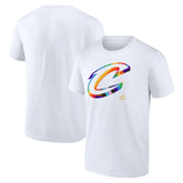 White Cleveland Cavaliers Team Logo Pride T-Shirt sale | NBA