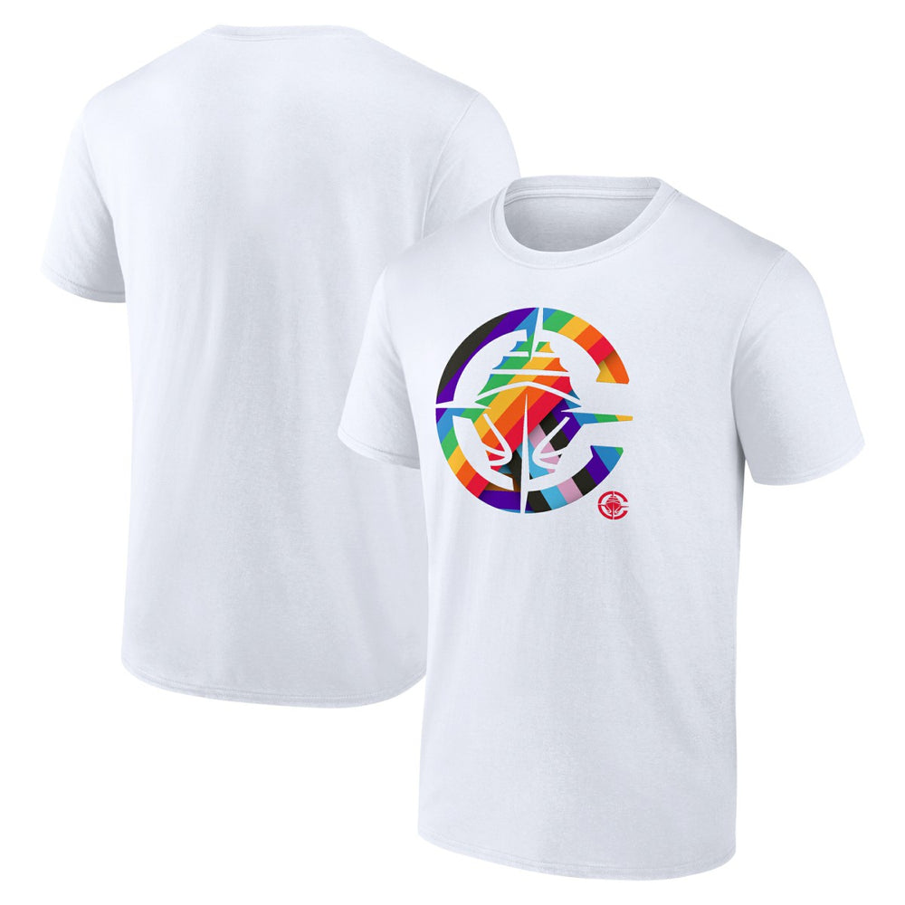 White LA Clippers Team Logo Pride T-Shirt | NBA