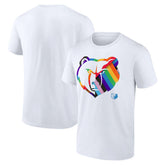 White Memphis Grizzlies Team Logo Pride T-Shirt | NBA