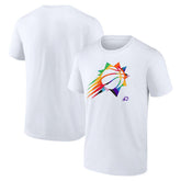 White Phoenix Suns Team Logo Pride T-Shirt | NBA