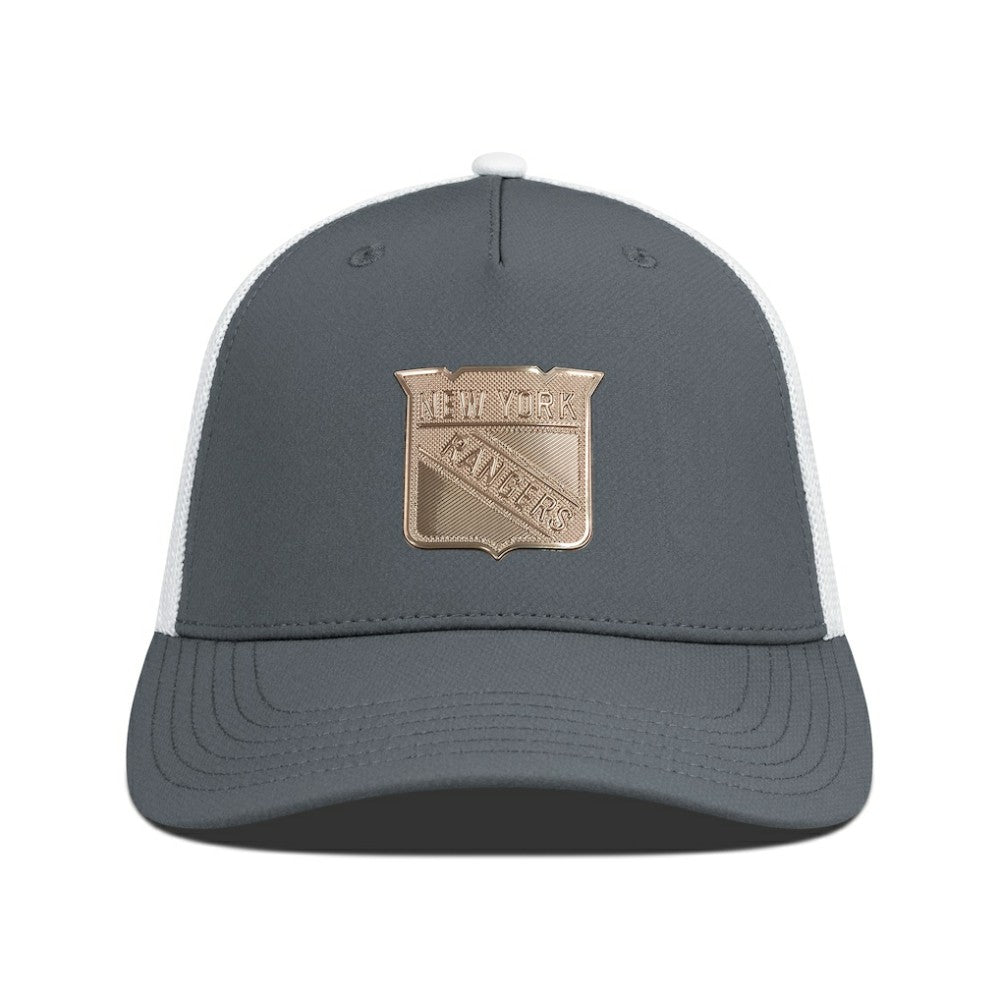 New York Rangers Levelwear Signal Copper Insignia Trucker Adjustable Hat - NHL Hats