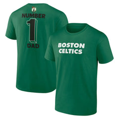 Kelly Green Boston Celtics #1 Dad Jersey T-Shirt | NBA