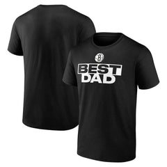 Black Brooklyn Nets Greatest Dad T-Shirt | NBA