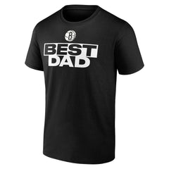 Black Brooklyn Nets Greatest Dad T-Shirt | NBA