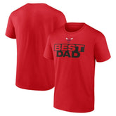 Red Chicago Bulls Greatest Dad T-Shirt sale | NBA