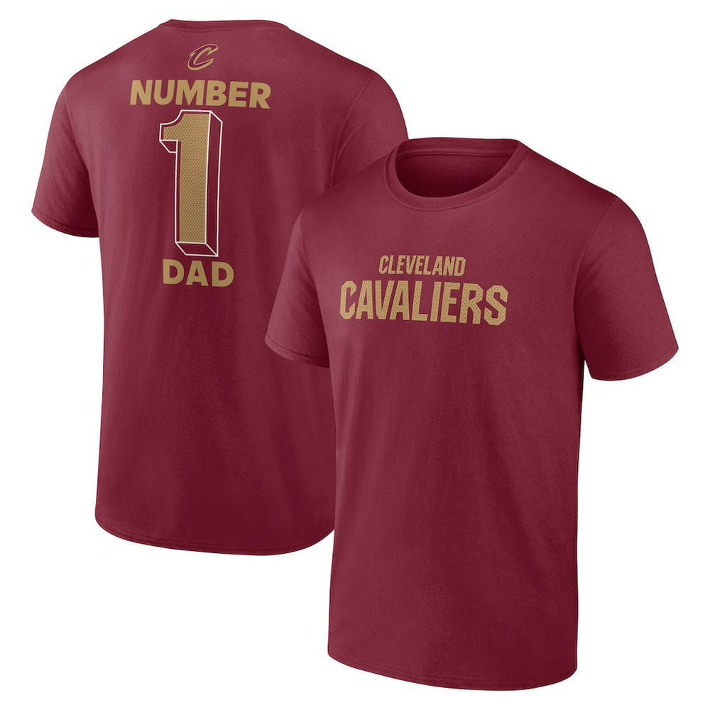 Wine Cleveland Cavaliers #1 Dad Jersey T-Shirt sale | NBA