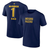 Navy Indiana Pacers #1 Dad Jersey T-Shirt | NBA