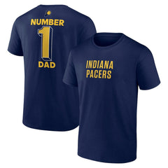 Navy Indiana Pacers #1 Dad Jersey T-Shirt | NBA