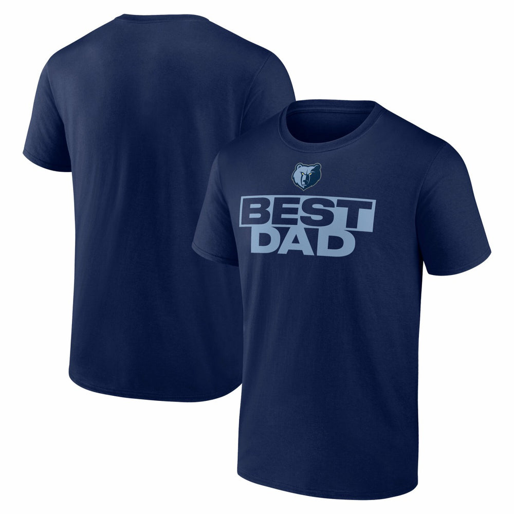 Navy Memphis Grizzlies Greatest Dad T-Shirt | NBA
