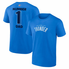 Blue Oklahoma City Thunder #1 Dad Jersey T-Shirt | NBA