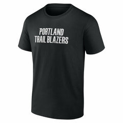 Black Portland Trail Blazers #1 Dad Jersey T-Shirt | NBA