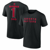 Black Toronto Raptors #1 Dad Jersey T-Shirt | NBA