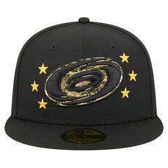 Carolina Hurricanes New Era Military Appreciation Digital Camo Stars 59FIFTY Fitted Hat - NHL Hats