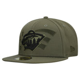 Minnesota Wild New Era Military Appreciation Flag 59FIFTY Fitted Hat - NHL Hats
