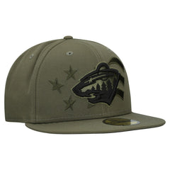 Minnesota Wild New Era Military Appreciation Flag 59FIFTY Fitted Hat - NHL Hats