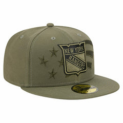 New York Rangers New Era Military Appreciation Flag 59FIFTY Fitted Hat - NHL Hats