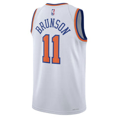 White Jalen Brunson New York Knicks Unisex Swingman Jersey | NBA