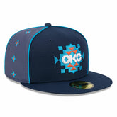 Navy Oklahoma City Thunder 2025/26 City Edition Alternate 59FIFTY Fitted Hat | NBA