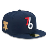 Navy Philadelphia 76ers 2025/26 City Edition Alternate 59FIFTY Fitted Hat | NBA