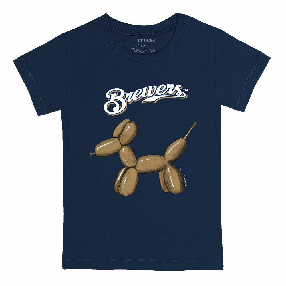 Milwaukee Brewers Tiny Turnip Youth Balloon Dog T-Shirt - MLB T-shirts