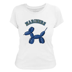Seattle Mariners Tiny Turnip Women's Balloon Dog T-Shirt - MLB T-shirts