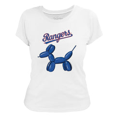 Texas Rangers Tiny Turnip Women's Balloon Dog T-Shirt - MLB T-shirts