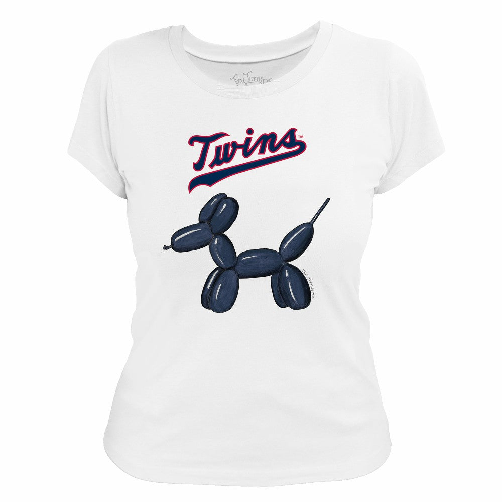 Minnesota Twins Tiny Turnip Women's Balloon Dog T-Shirt - MLB T-shirts