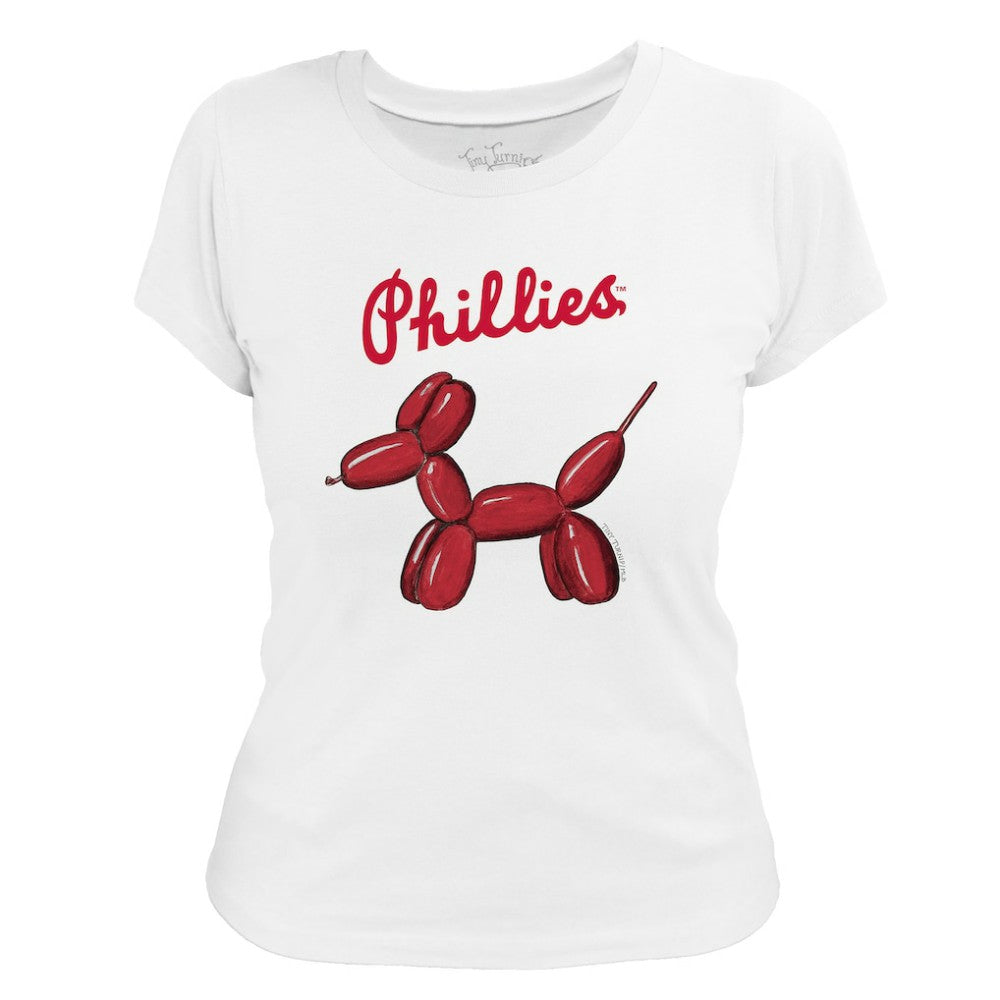 Philadelphia Phillies Tiny Turnip Women's Balloon Dog T-Shirt - MLB T-shirts
