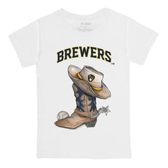 Milwaukee Brewers Tiny Turnip Youth Cowboy Boot T-Shirt - MLB T-shirts